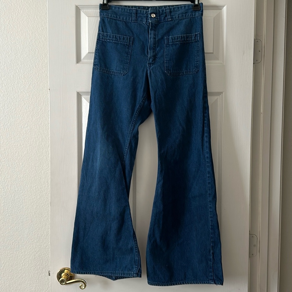 True Vintage Seafarer Dungarees Navy Jeans